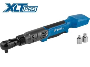 Аккум. угловая трещотка (гайковерт) BULL CRW 9020 в кор. XLTpro SOLO 90 Нм, 0-200 об/мин., LED (внешний квадрат, 1/2",
