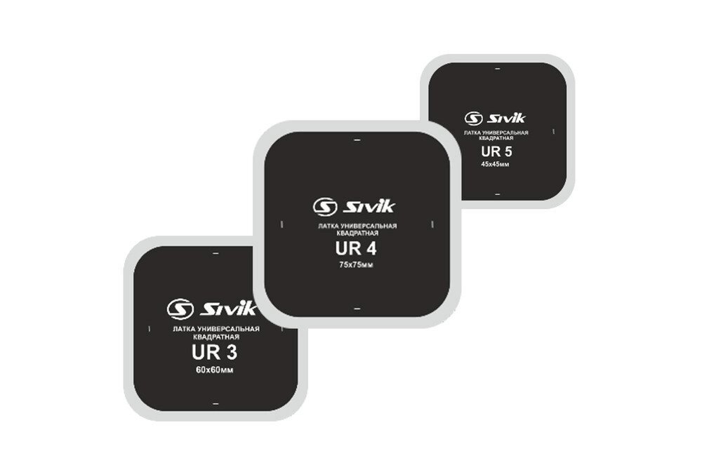Заплатка универсальная квадратная SIVIK UR-5 (45*45) - особенности