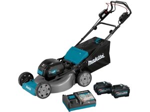 Газонокосилка аккумуляторная MAKITA XGT LM002GT201 (40.0 В, 2 акк., 5.0 А/ч, Li-Ion, шир. 530 мм, выс. 20-100 мм,