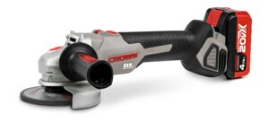 Машина угловая шлифовальная аккумуляторная CROWN CT23001-125HX-4 BMC