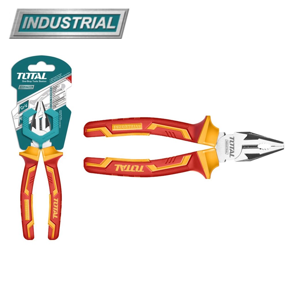 Плоскогубцы комбинированные диэлектрические 160 мм TOTAL THTIP2161 от компании ООО "ИнструментЛюкс" - фото 1