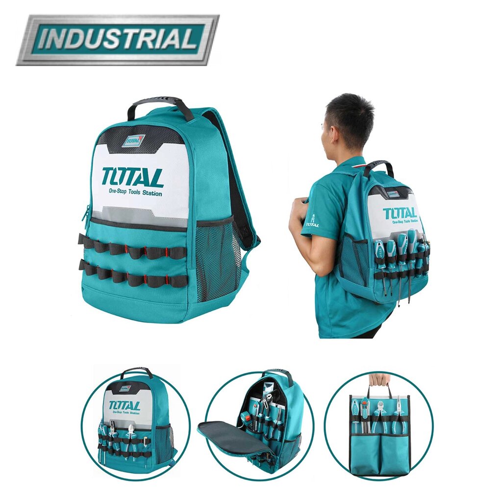 Рюкзак для инструмента TOTAL THBP0201 от компании ООО "ИнструментЛюкс" - фото 1