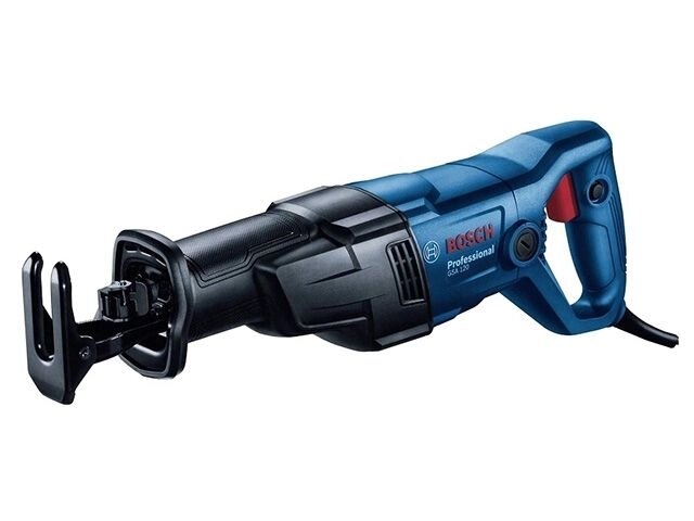 Сабельная пила BOSCH GSA 120 в кор. + 1 пильное полотно по металлу (1200 Вт, дерево до 220 мм, металл до 20 мм) от компании ООО "ИнструментЛюкс" - фото 1