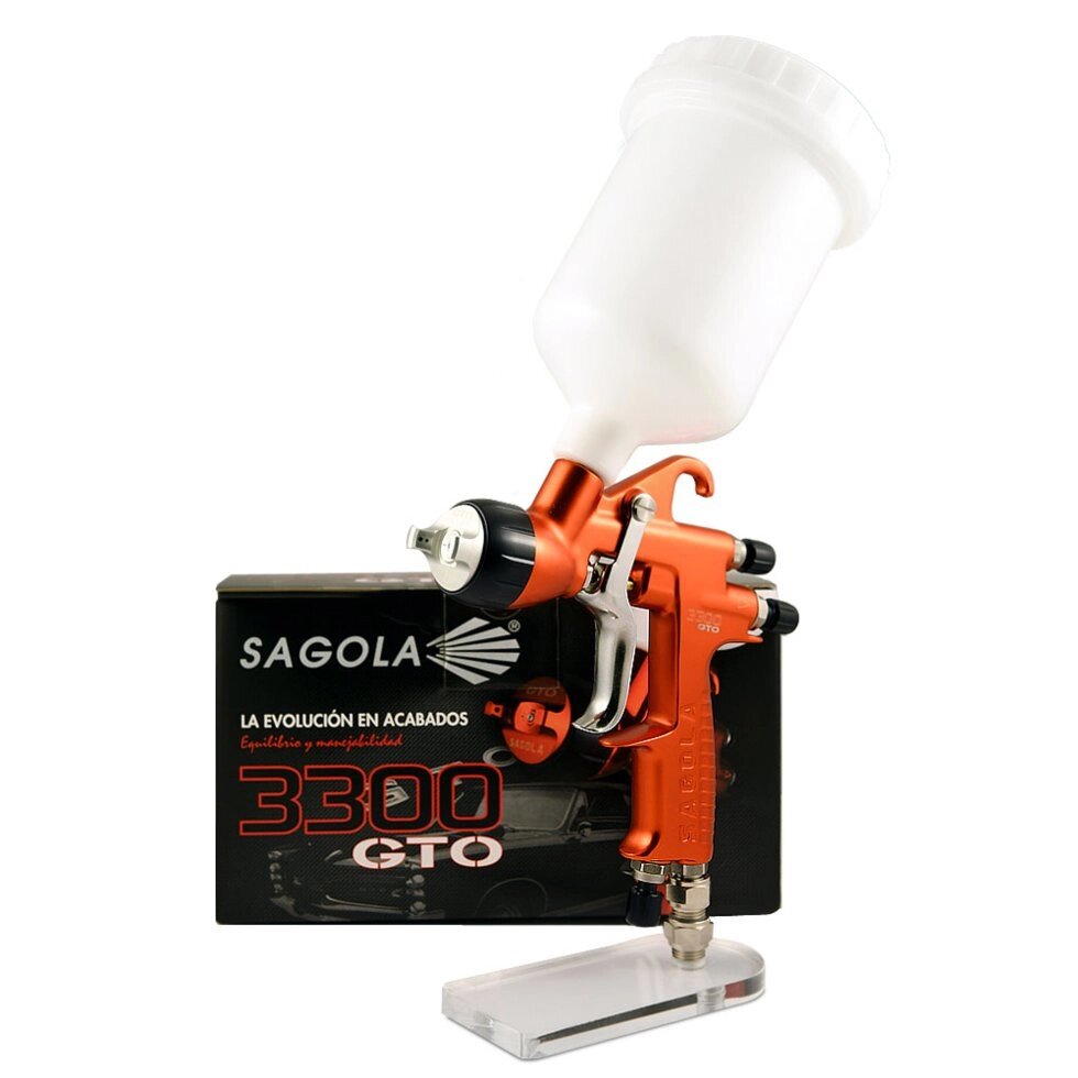 SAGOLA 3300 EVO краскопульт с верхним бачком от компании ООО "ИнструментЛюкс" - фото 1