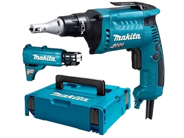 Шуруповерт MAKITA FS 4000 JX2 в кейсе + аксессуары (570 Вт, патрон внутр. шестигр. 1/4", 16 Нм, шурупы до 6 мм) от компании ООО "ИнструментЛюкс" - фото 1