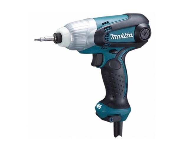 Шуруповерт ударный MAKITA TD 0101 F в кор. (230 Вт, патрон внутр. шестигр. 1/4", 100 Нм, подсветка) от компании ООО "ИнструментЛюкс" - фото 1