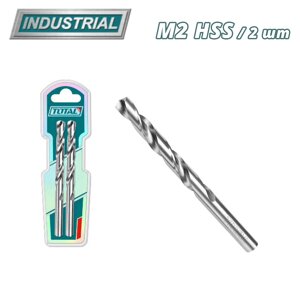 Сверло по металлу M2 HSS 2,0x49 мм TOTAL TAC1200202 (2 шт)