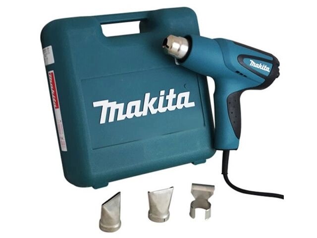 Термовоздуходувка MAKITA HG 5012 K в чем. + набор сопл (1600 Вт, 2 скор., 350-550 °С, ступенч. рег.,350-550 °С) от компании ООО "ИнструментЛюкс" - фото 1