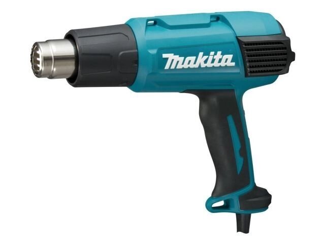 Термовоздуходувка MAKITA HG 6031 VK в чем. + набор сопл (1800 Вт, 2 скор., 50-600 °С, ступенч. рег.) от компании ООО "ИнструментЛюкс" - фото 1