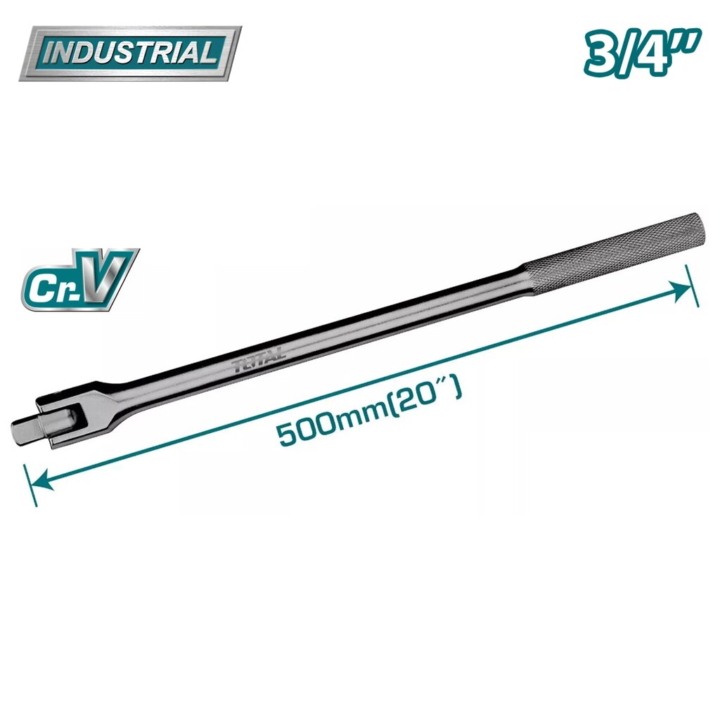 Вороток с шарниром 3/4 " 500 мм TOTAL THTFX34201 от компании ООО "ИнструментЛюкс" - фото 1