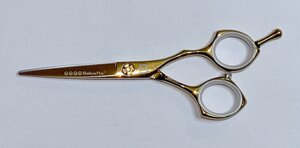 Ножницы парикмахерские Babetta 503 Gold size 5.50 прямые чехол