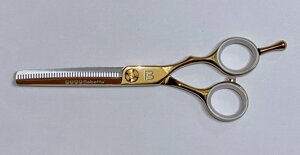 Ножницы парикмахерские Babetta 516 Gold size 5.50 филировочные чехол