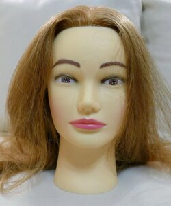 Учебная голова (Natural hair, женская, 60см.)