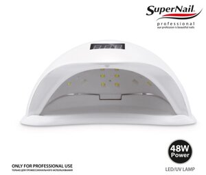 Лампа Super Nail (UVLED, белая, 48W) с дном
