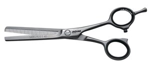 Ножницы парикмахерские филировочные Jaguar White Line Satin Plus E40 5.0 с чехлом 40 зубцов