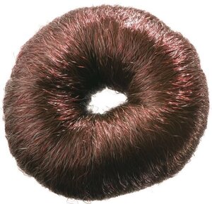 Валик Profi line (для причесок, круглый, коричневый, из искусственного волоса)
