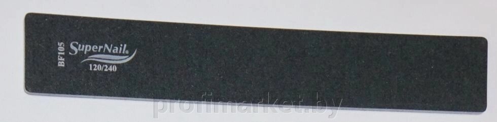 Пилка Super Nail (#120/240, черная, прямоугольная) от компании ИП Сможевский Олег Александрович - фото 1