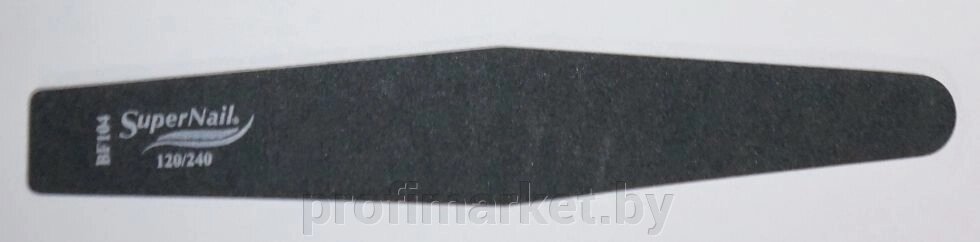 Пилка Super Nail (#120/240, черная, ромбовидная) от компании ИП Сможевский Олег Александрович - фото 1