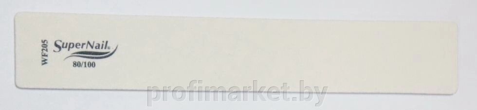 Пилка Super Nail (#80/100, белая, прямоугольная) от компании ИП Сможевский Олег Александрович - фото 1