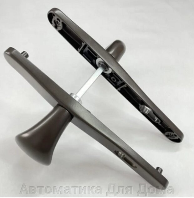 Ручка-ухват для калитки и ворот Евро-30 цвет-Черно-серо-коричневый от компании Автоматика Для Дома - фото 1