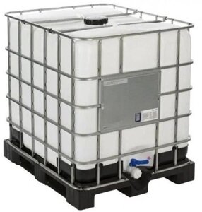 IBC контейнер Еврокуб 1000 л. пищевой, технический (поддон пластик)