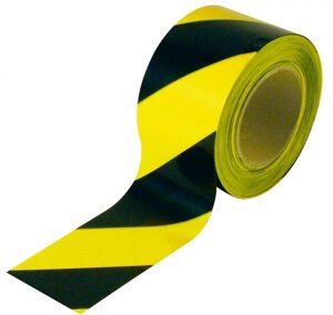 Лента оградительная ЛО-100 желто/черная