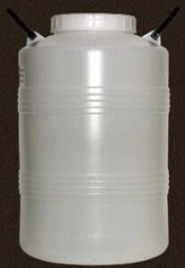 Пластиковая бочка-бидон объёмом 50 литров с диаметром горловины 185 мм