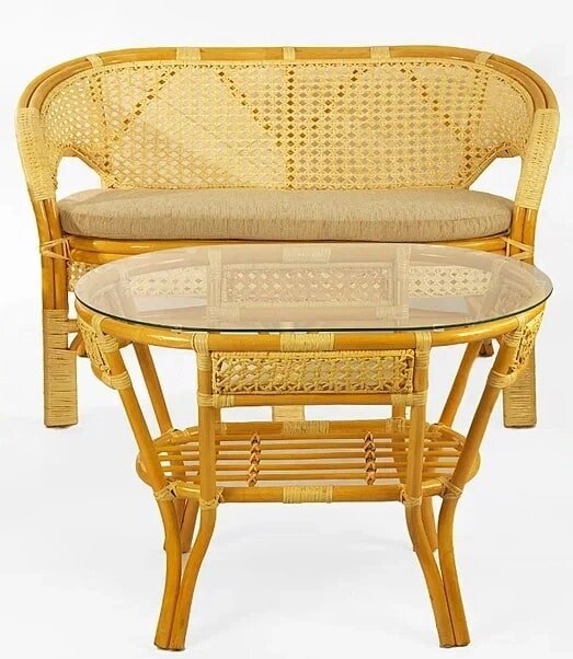 02/15 IND Пеланги диван с овальным столом мед от компании Интернет-магазин «Hutki. by» - фото 1