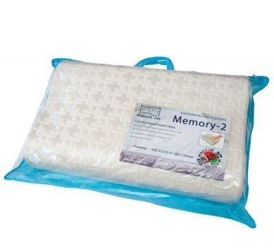 Анатомическая подушка Фабрика сна Memory-2 от компании Интернет-магазин «Hutki. by» - фото 1