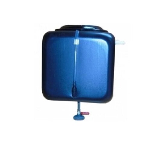 Бак для душа Садко 100 л с ЭВН с металлическим шаровым краном темно-синий от компании Интернет-магазин «Hutki. by» - фото 1