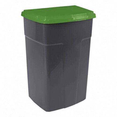Бак мусорный 90л темно-серый/зеленый от компании Интернет-магазин «Hutki. by» - фото 1