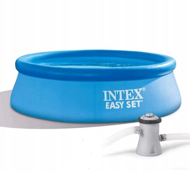 Бассейн надувной Intex Easy Set 244x61 см с фильтр-насосом 28108NP от компании Интернет-магазин «Hutki. by» - фото 1