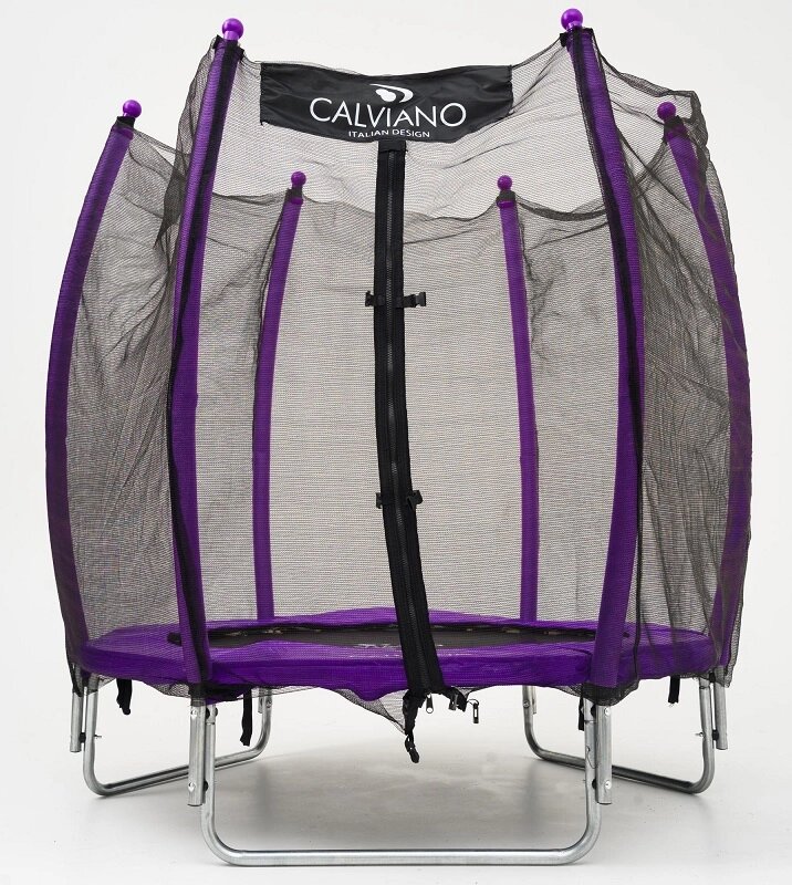 Батут с защитной сеткой Calviano 140 см 4,5ft OUTSIDE master purple от компании Интернет-магазин «Hutki. by» - фото 1