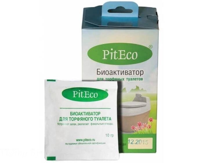 Биоактиватор для торфяных туалетов Piteco 160 гр (16шт) от компании Интернет-магазин «Hutki. by» - фото 1
