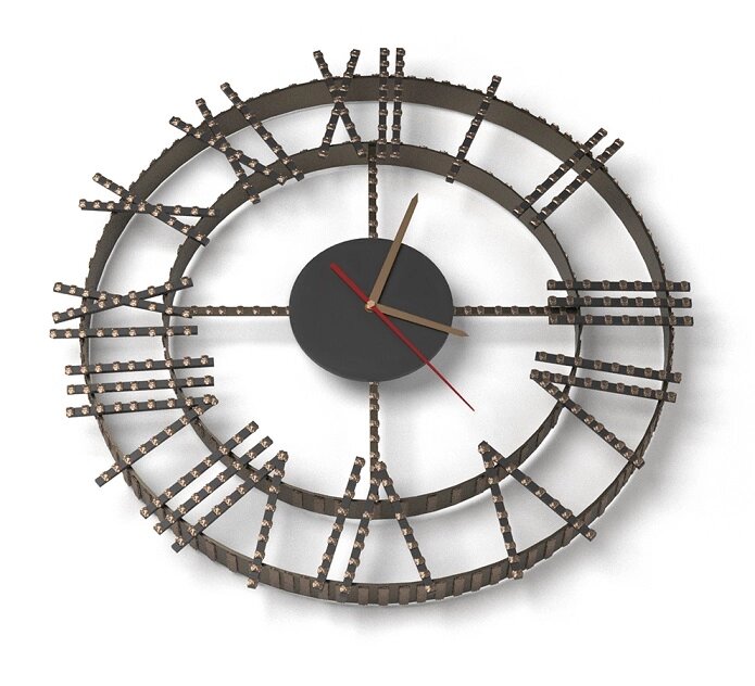 Часы кованые Везувий 1B от компании Интернет-магазин «Hutki. by» - фото 1