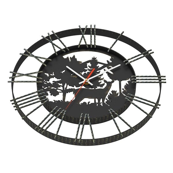 Часы кованые Везувий Русский Лес от компании Интернет-магазин «Hutki. by» - фото 1