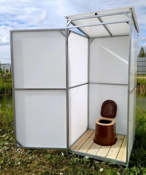 Дачный туалет ИМпласт 0.95x0.95м от компании Интернет-магазин «Hutki. by» - фото 1