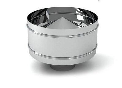 Дефлектор Везувий нерж. сталь 115-180 мм от компании Интернет-магазин «Hutki. by» - фото 1