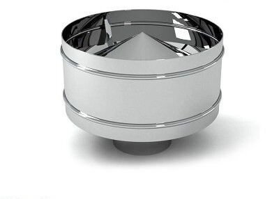 Дефлектор Везувий нерж. сталь 120 мм от компании Интернет-магазин «Hutki. by» - фото 1