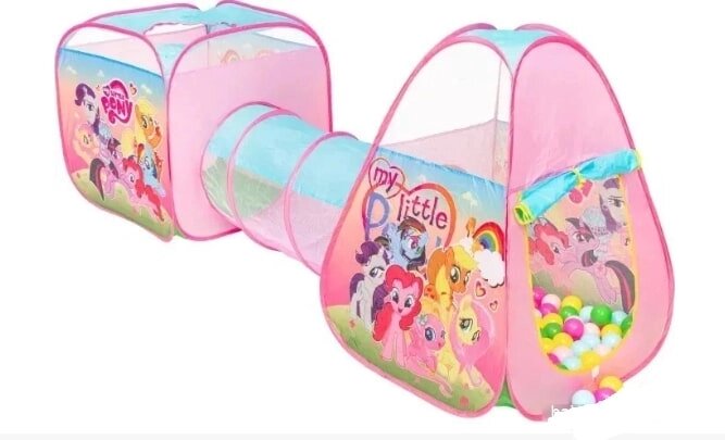 Детская игровая палатка Sundays My Little Pony 378793 +60 шариков от компании Интернет-магазин «Hutki. by» - фото 1