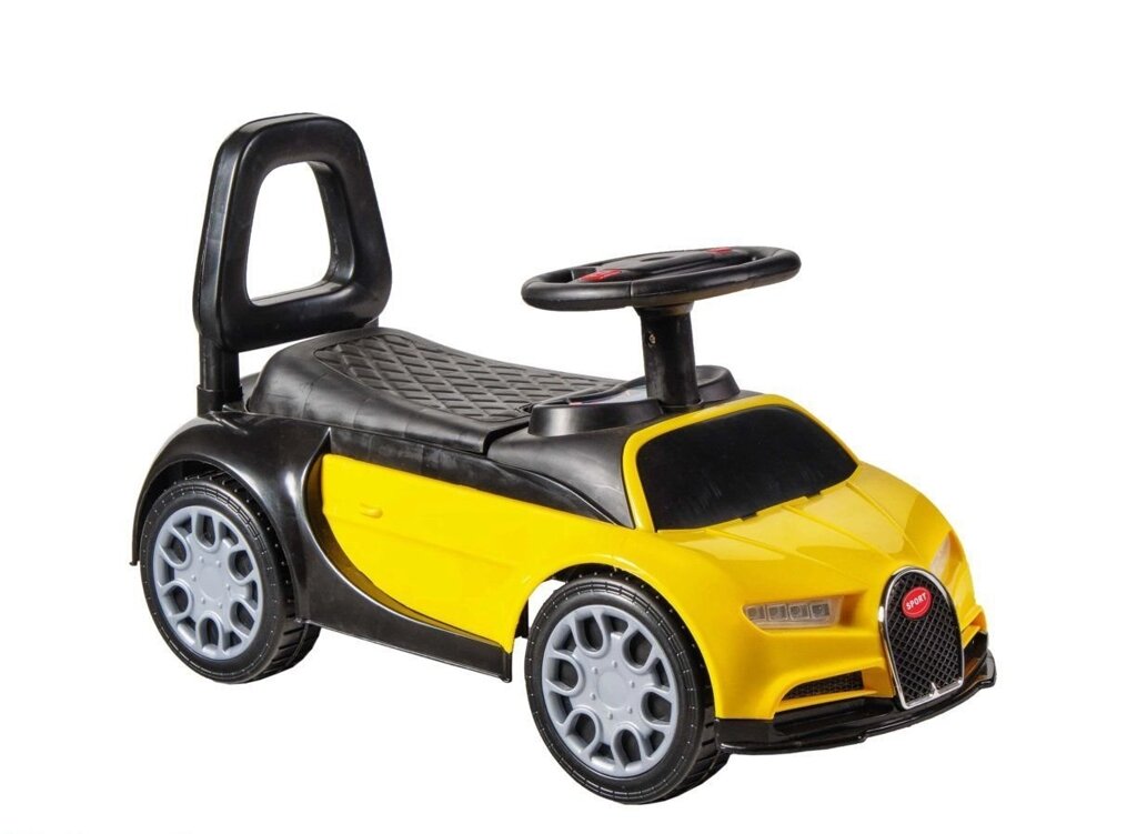 Детская каталка KidsCare Bugatti 621 (желтый) от компании Интернет-магазин «Hutki. by» - фото 1