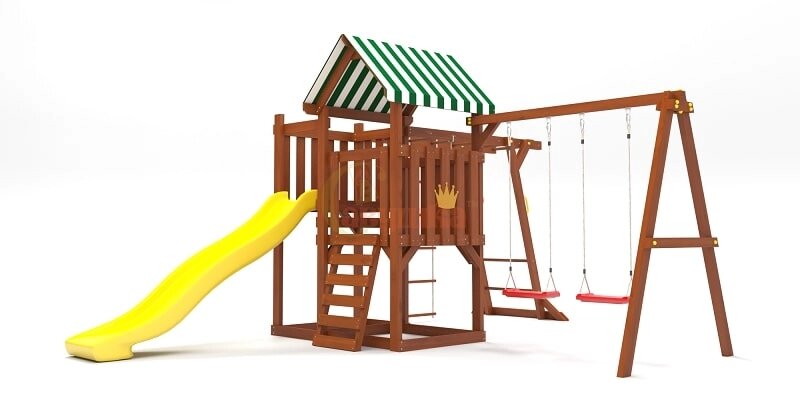 Детская площадка для дачи Савушка TooSun 4 Plus с песочницей от компании Интернет-магазин «Hutki. by» - фото 1