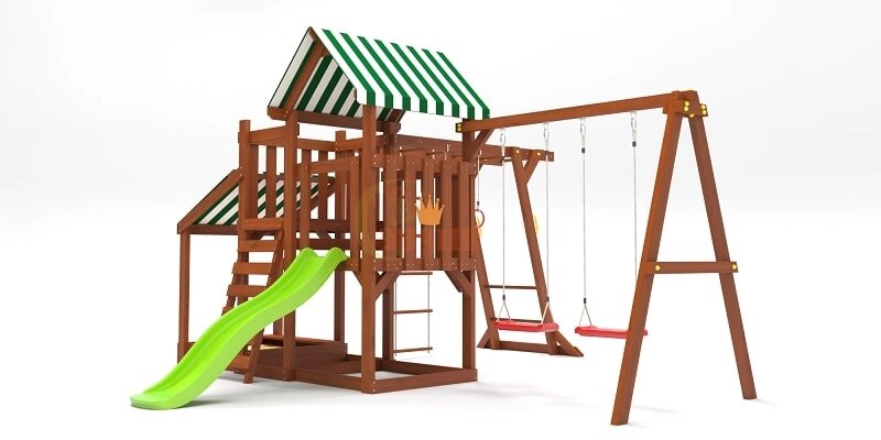 Детская площадка для дачи Савушка TooSun 4 с песочницей ##от компании## Интернет-магазин «Hutki. by» - ##фото## 1