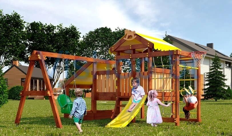 Детская спортивная площадка для дачи Савушка Baby 12 Play от компании Интернет-магазин «Hutki. by» - фото 1