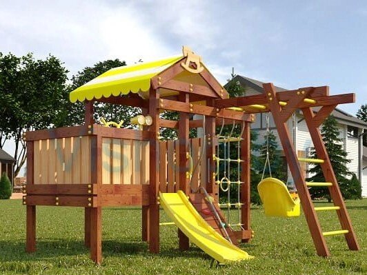 Детская спортивная площадка для дачи Савушка Baby 2 Play от компании Интернет-магазин «Hutki. by» - фото 1