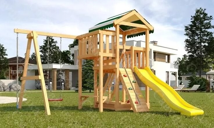 Детская спортивная площадка для дачи Савушка Мастер 1 от компании Интернет-магазин «Hutki. by» - фото 1