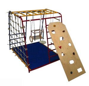 Детский игровой комплекс Вертикаль Веселый малыш в комплекте со скалодромом