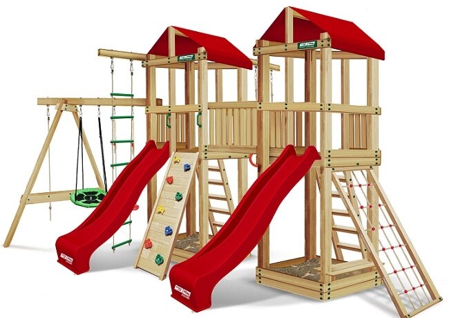 Детский спортивный комплекс для дачи FANTASTIC эконом красный ##от компании## Интернет-магазин «Hutki. by» - ##фото## 1