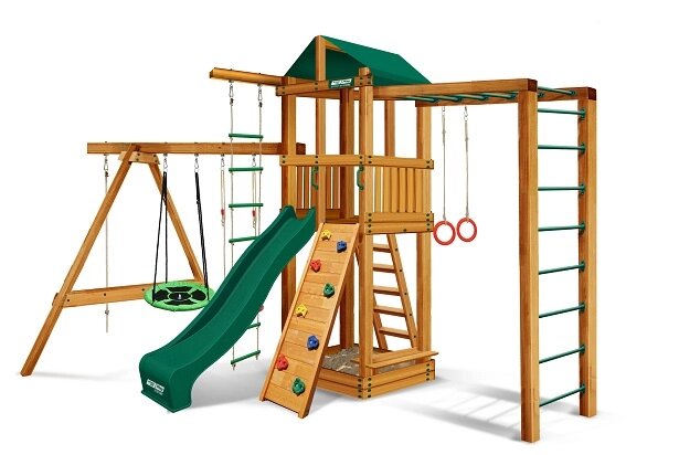 Детский спортивный комплекс для дачи RAPID стандарт зеленый ##от компании## Интернет-магазин «Hutki. by» - ##фото## 1