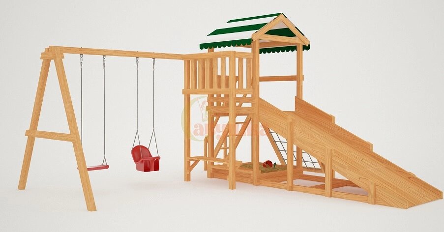 Детский спортивный комплекс для дачи Савушка Мастер 2 (4 сезона) от компании Интернет-магазин «Hutki. by» - фото 1